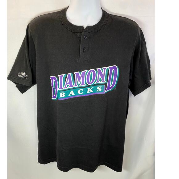Vintage Arizona Diamondbacks Majestic Shirt Jersey Mens XXL Blk Made In USA - Picture 1 of 8